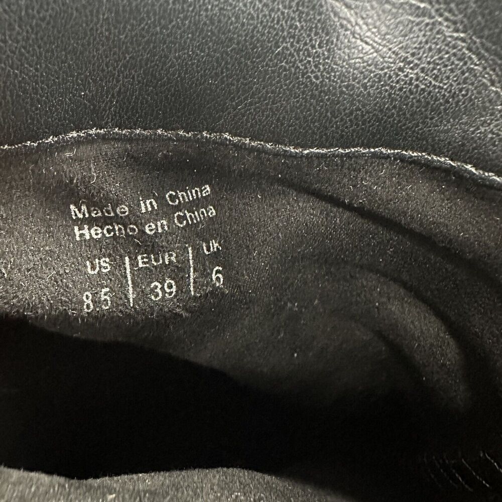 Aldo Black Ankle Boots Booties Heels Sevayn Suede Black Size 8.5 - Picture 6 of 8